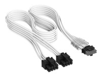 CORSAIR 16-pin PCI Express-strøm (male) - 8 pin PCI Express-strøm (male) Hvid Strømkabel