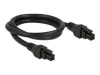 Delock Strømkabel 50cm Sort