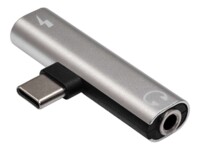 Akyga AK-AD-71 USB-C til hovedtelefon-jackstik/opladningsadapter