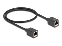 DeLOCK CAT 6a S/FTP 50cm Netværkskabel Sort