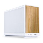 Lian Li DAN Cases A3-mATX Wood Edition weiß PC-Gehäuse
