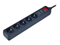 EnerGenie SPG5-C-5 Strømstødsbeskytter 5-stik 16A Sort