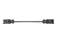 Bachmann Strøm GST18 (female) - Strøm GST18 (male) Sort Forlængerkabel til strøm