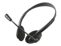 Trust Primo Chat Headset Kablet Høretelefoner Sort