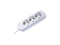 Bachmann SMART Stikdåse 3-stik Hvid 5m