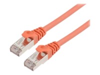 Prokord CAT 6a Kabel med afskærmning med folie og kobberfletning (SFTP 2m Netværkskabel Orange