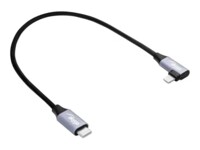 Akyga Lightning-kabel 30cm Sort