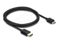 Delock HDMI-kabel 2m Sort