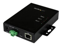 StarTech.com 2 Port Serial-to-IP Device Server - RS232 - Metal and Mountable - Serial Device Server - RS232 Serial-Over-IP (NETRS2322P) Enhedsserver 2porte Montebar i væggen