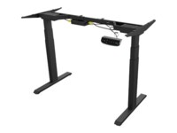 ICY BOX IB-EW206B-T Liggende/stående skrivebordsramme Stål Sort Kontor Hjemmekontor