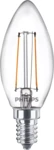 Philips LED-filament-lyspære 2W E 250lumen 2700K Varmt hvidt lys