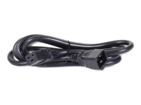 Bachmann Strøm IEC 60320 C19 Strøm IEC 60320 C20 Sort Forlængerkabel til strøm