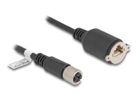 DeLOCK CAT 6a S/FTP 1m Netværkskabel Sort