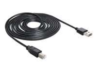 Delock Easy USB-kabel 5m Sort