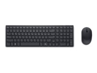 Dell Pro Compact Silent Keyboard and Mouse - KM555 Sæt med mus og tastatur Pressestempel Trådløs Belgisk
