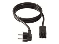 Bachmann Strøm CEE 7/4 (male) - Strøm GST18i3 (female) Sort 5m Strømkabel