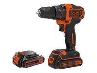 BLACK+DECKER BDCDD186KB-QW Bore-/skruemaskine 2 batterier inkluderet Nøgleløs borepatron