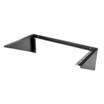 StarTech.com 6U Wall Mount Patch Panel Bracket - 19 in - Steel - Vertical Mounting Bracket for Networking and Data Equipment (RK619WALLV) Beslag til montering på væg Sort
