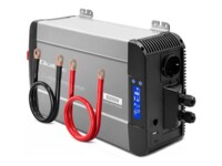 Qoltec DC til AC-strømomformer/batterioplader/UPS Ekstern Sort Grå