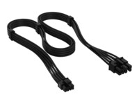 CORSAIR 6-pin intern strøm (male) - 8 pin PCI Express-strøm med aftagelig 2 pin sektion (male) Sort Strømkabel