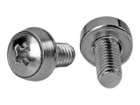 StarTech.com 50 Pkg M6 Mounting Screws for Server Rack Cabinet (CABSCREWSM6) Skruesæt