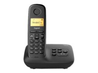 Gigaset A270A Trådløs telefon Ingen nummervisning Sort