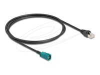 DeLOCK 1m Netværkskabel Sort