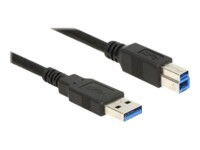 Delock USB-kabel 5m Sort
