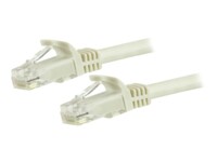 StarTech.com 3m CAT6 Cable - White Snagless CAT 6 Wire - 100W RJ45 UTP 650MHz Category 6 Network Patch Cord UL/TIA (N6PATC3MWH) CAT 6 Ikke afskærmet parsnoet (UTP) 3m Patchkabel Hvid