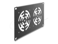 Delock 10' 3U Rack Cover for 3 fans 92 x 92 mm dark grey