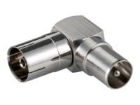 goobay RF adapter Koaksial Sølv