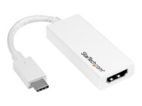 StarTech.com USB-C to HDMI Adapter - White - 4K 60Hz Videoadapter 15cm Hvid