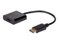 Akyga Videoadapter DisplayPort / HDMI 15cm Sort
