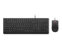 Lenovo Essential Wired Combo Sæt med mus og tastatur Kablet Norsk