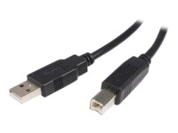 StarTech.com 1m USB 2.0 A to B Cable M/M USB-kabel 1m Sort