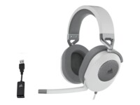 CORSAIR Gaming HS65 SURROUND Kablet Høretelefoner Hvid