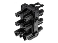 Bachmann Strøm GST18i3 (male) - Strøm GST18i3 (female) Sort Strømforsyningsadapter