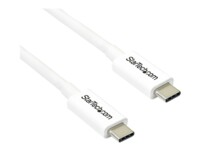 StarTech.com 6.6ft (2m) Thunderbolt 3 Cable, 20Gbps, 100W PD, 4K Video, Thunderbolt-Certified, Compatible w/ TB4/USB 3.2/DisplayPort Thunderbolt kabel 2m Hvid