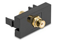 Delock Easy 45 Module RCA female to RCA female gold plated white / black