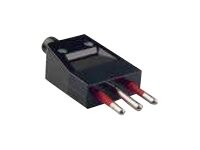 Bachmann Strøm 3-polet (male) - Sort Strøm-konnektor