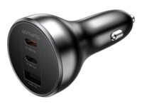 4smarts VoltRoad Bilstrømsadapter 160Watt 1xUSB-A 2.0 2xUSB-C