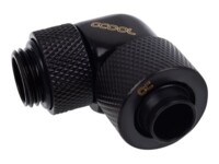 Alphacool Eiszapfen 13/10mm compression fitting 90° rotatable G1/4 Kølevæske system tilpasning 1-pack Sort