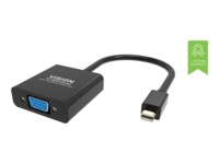 Vision Professional Adapter Mini DisplayPort han -> 15 pin HD D-Sub (HD-15) han Sort
