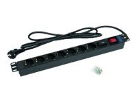 Triton RAB-PD-X12-A1 Strømfordelingsenhed 7-stik 16A Sort