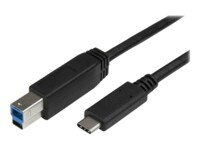 StarTech.com USB C to USB B Printer Cable - 6 ft / 2m - USB C Printer Cable - USB C to USB B Cable - USB Type C to Type B (USB315CB2M) USB-kabel 2m Sort