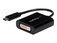 StarTech.com USB C to DVI Adapter - Black - 1920x1200 - USB Type C Video Converter for Your DVI D Display / Monitor / Projector (CDP2DVI) Video / USB adapter Sort