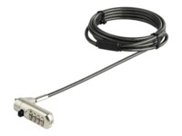 StarTech.com 6.5' (2m) Laptop Cable Lock, Nano Slot Compatible 4 Digit Combination Security Cable Lock, Serialized Anti-Theft Vinyl Coated Steel Cable Lock for Nano Slot Computer/Device - Nano Slot Laptop Lock (LTLOCKNANO) Sikkerhedskabelslås
