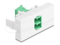 Delock Easy 45 Module LC Duplex female to LC Duplex female with laser protection flip inside green / white