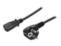 StarTech.com 2m (6ft) Computer Power Cord, 18AWG, EU Schuko to C13 Power Cord, 10A 250V, Black Replacement AC Cord, TV/Monitor Power Cable, Schuko CEE 7/7 to IEC 60320 C13 Power Cord - PC Power Supply Cable Strømkabel 1.8m Sort