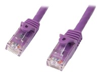 StarTech.com 2m CAT6 Cable - Purple Snagless CAT 6 Wire - 100W RJ45 UTP 650MHz Category 6 Network Patch Cord UL/TIA (N6PATC2MPL) CAT 6 Ikke afskærmet parsnoet (UTP) 2m Patchkabel Lilla